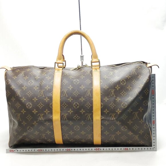 Louis Vuitton LV Boston Bag Keepall 50 Brown Monogram 674-031025 - Picture 2 of 9